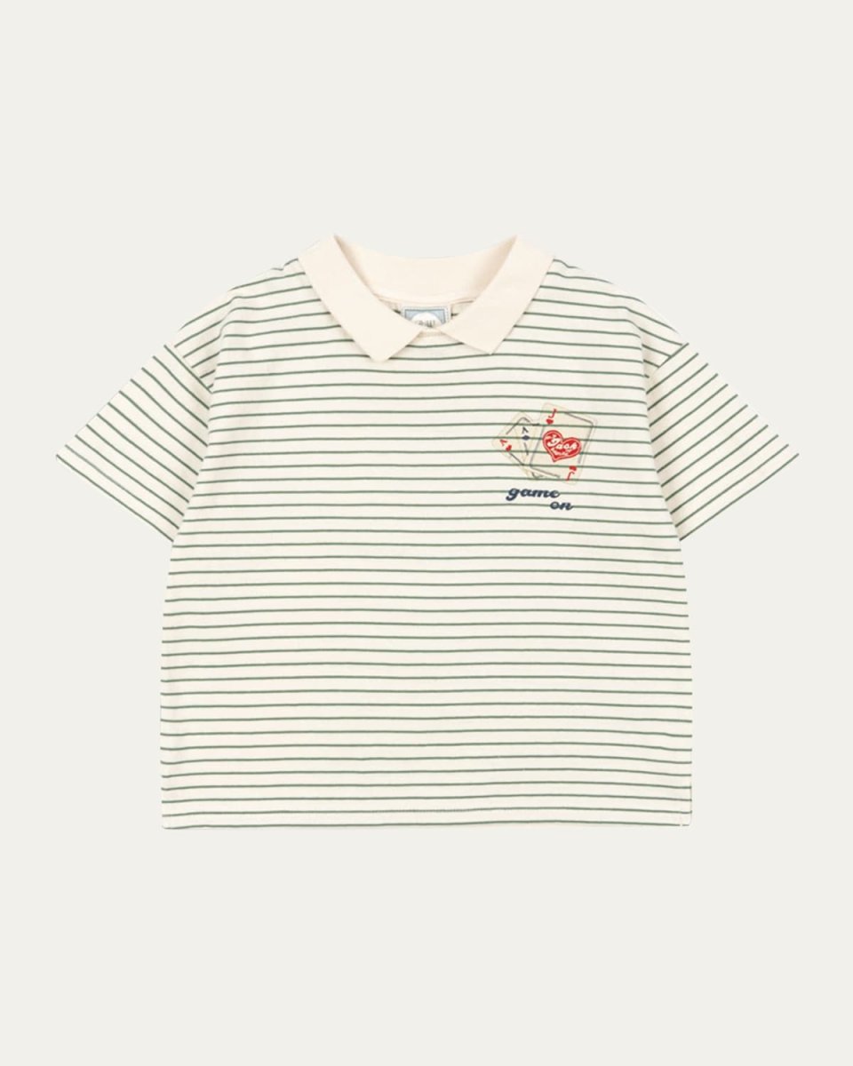 Rosie H-W x Boy's Game On Collared T-Shirt, Size 12M-6